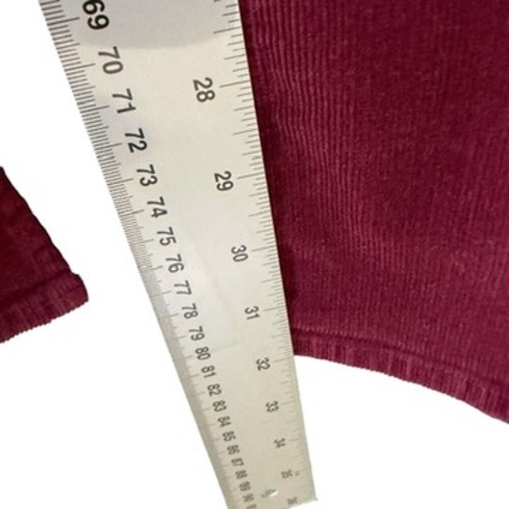 7 For All Mankind Pants Women Size 31 US 12 Maroon Corduroy Ultra High Boot